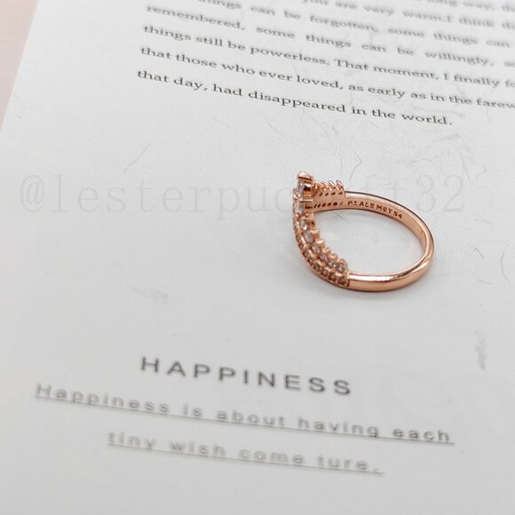 Pandora Princess Wishbone Ring - Picture 7 of 8